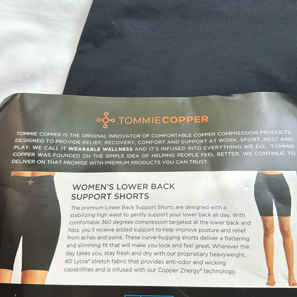 New Tommie Copper Lower Back Support Shorts XL - NWT - Picture 11 of 14